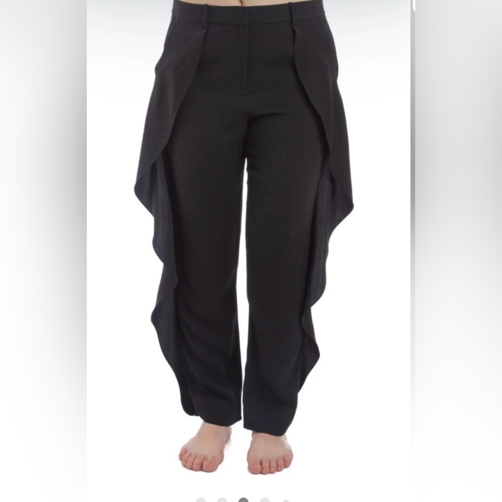Halston Women's Ruffle-Trim Pants size 8